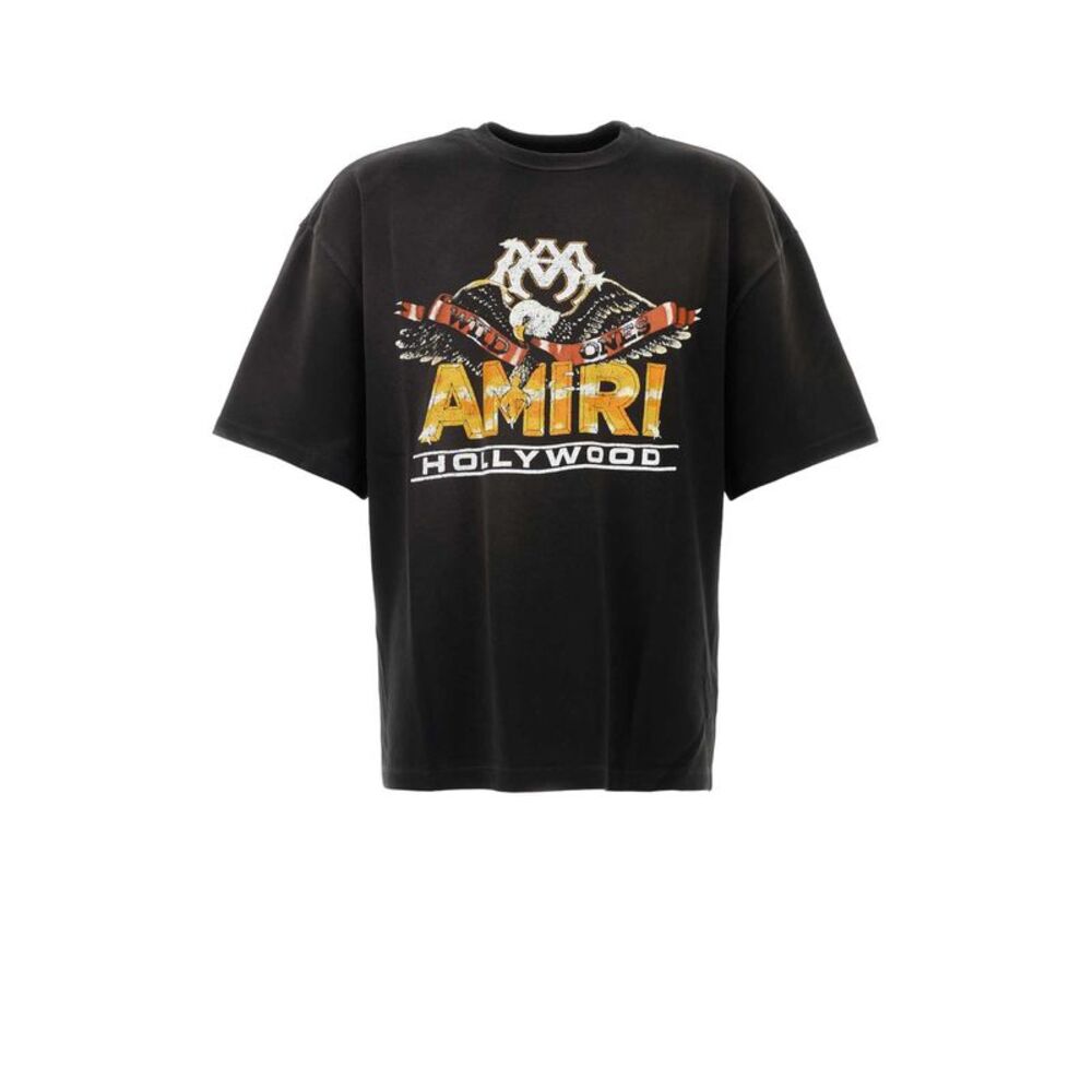 Amiri Men Black Cotton Oversize T-Shirt